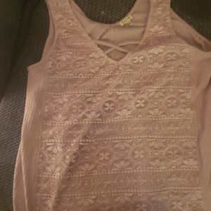Sleeveless baby pink tank NOWT